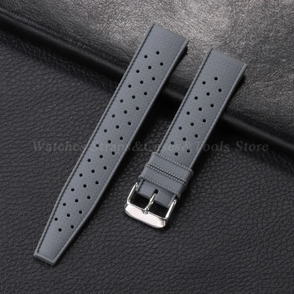 20mm Rubber Strap for Omega for Swatch for Moonswatch Watch Strap Soft Silicone Waterproof Sport Wristband Women Men's Bracelet