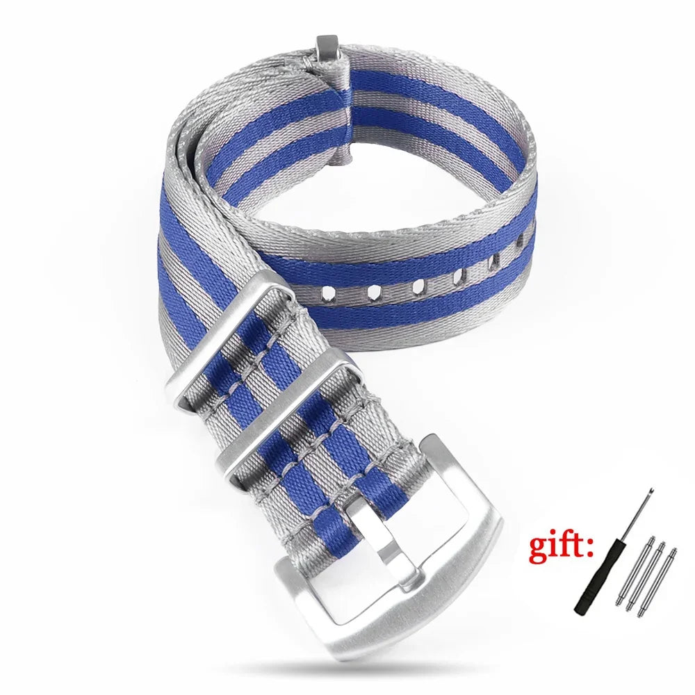 Nylon Watch Strap for Seiko for Military Men Sport Watchband for Rolex Bracelet for Omega for Seamaster 300 Belt 18mm 20mm 22mm