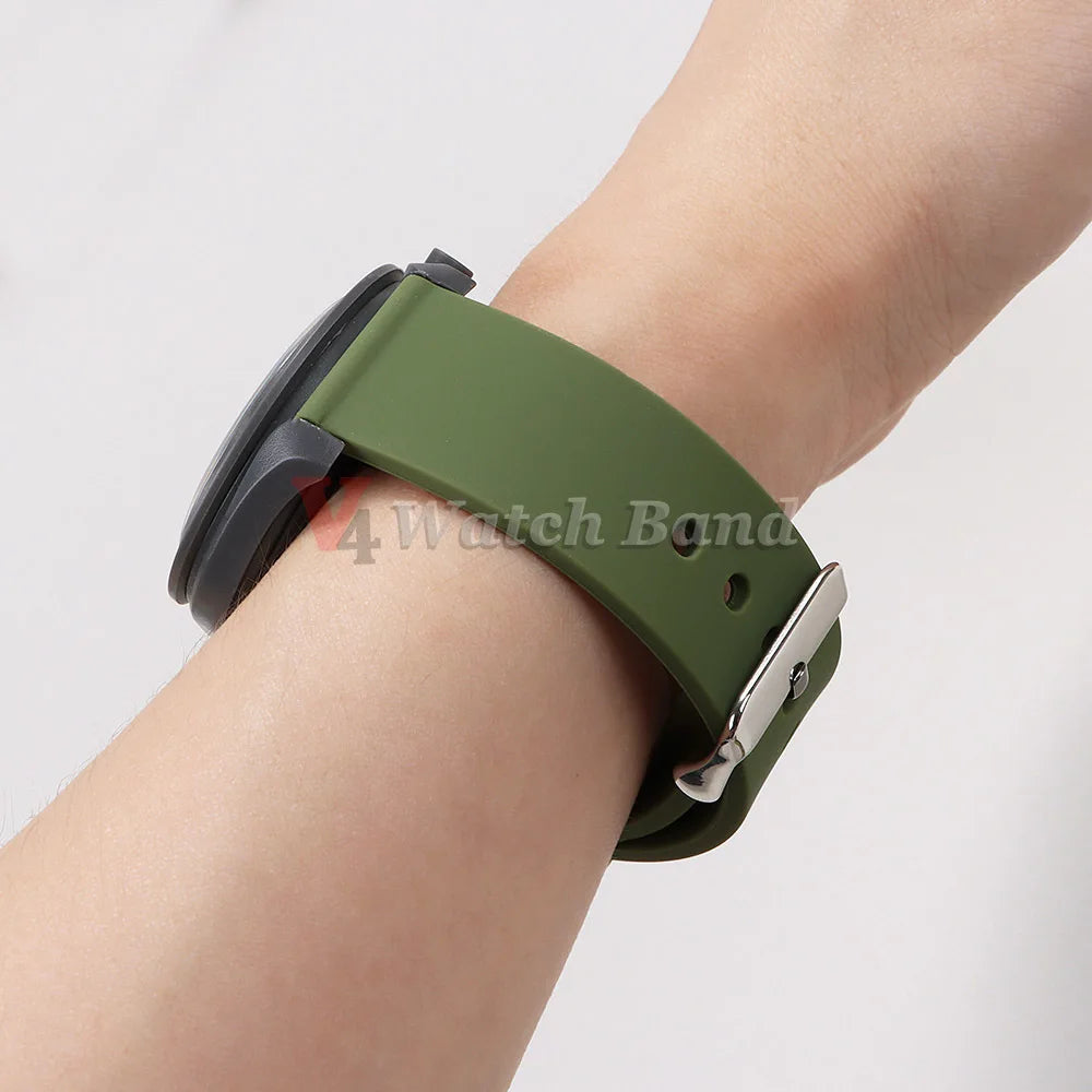10/12/14/15/16/18/19/20/21/ 22/24mm Quick Release Silicone Strap for Samsung Galaxy Watch 3 4 5  for Huawei GT2/GT3 Smart Watch