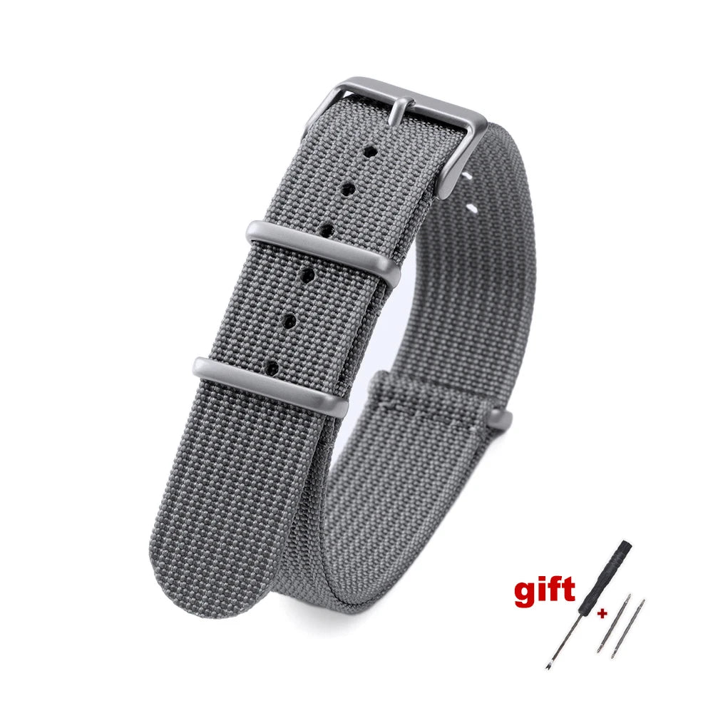 18mm 20mm 22mm Nylon Watch Band Waterproof Watch Strap for Omega Military Casual Watchband for Seiko Army Sport Strap Replace