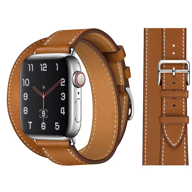 Vintage Leather Strap For Apple watch band 44mm 49mm 45mm 42mm 46mm 40mm correa bracelet iWatch series 7 8 6 SE ultra Watchband