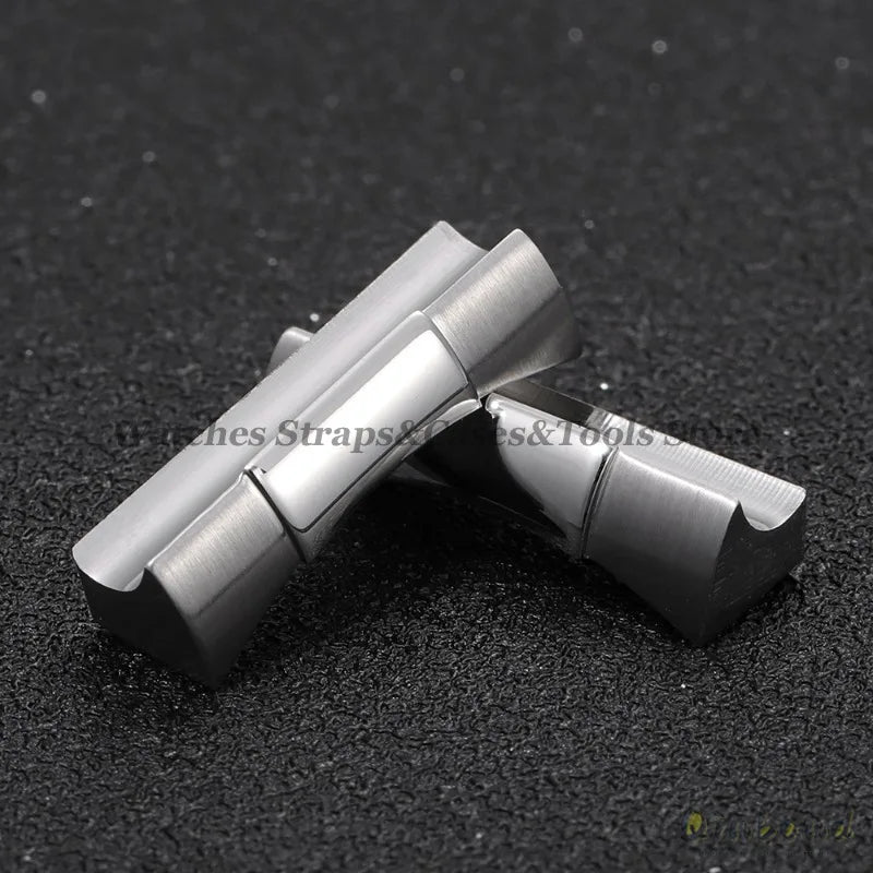 A Pair Solid Curved End Link 20mm for Rolex for Submariner for Daytona 116503 Water Ghost Rubber Watch Strap Seamless Connection