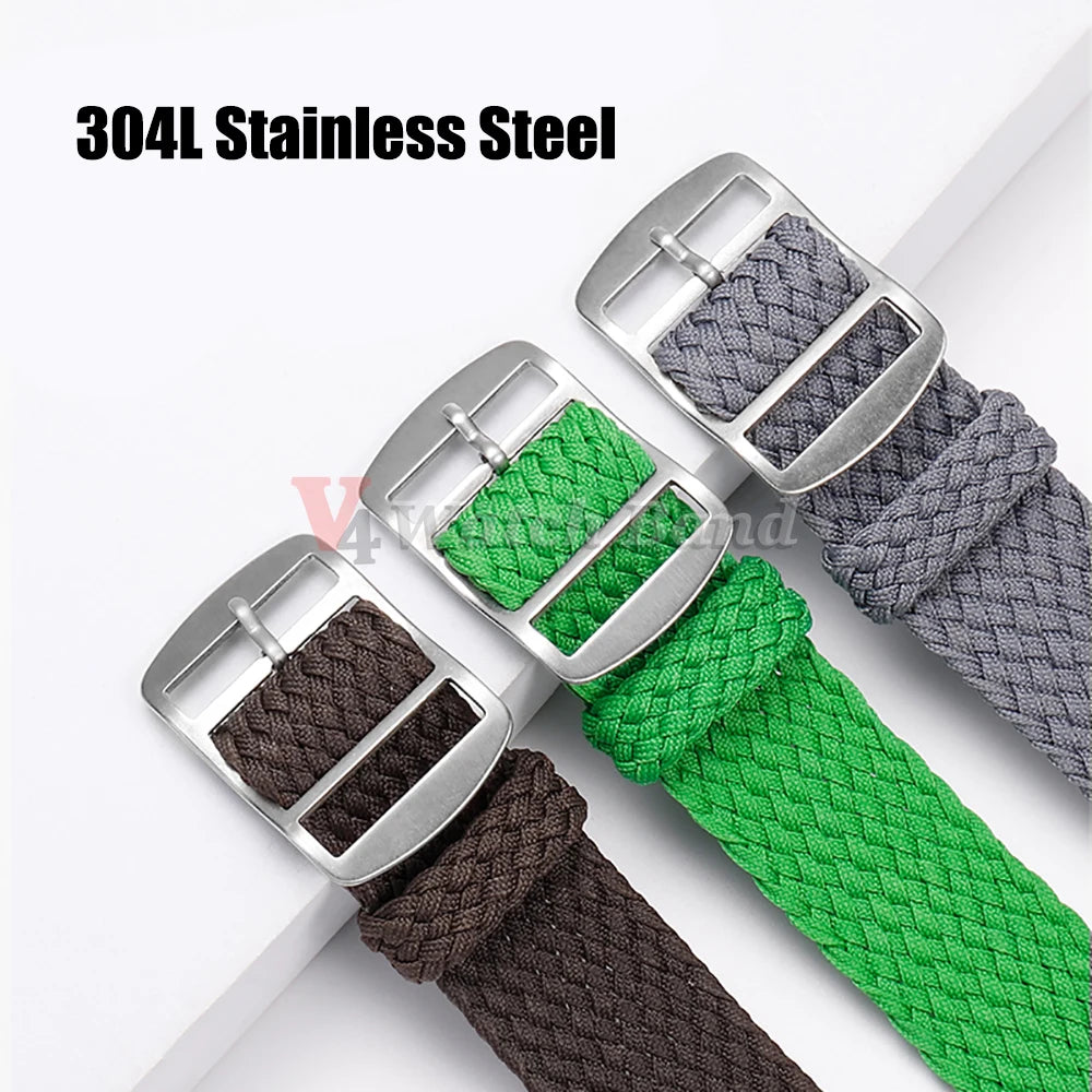 Fabric Woven Bracelet for Perlon14 16 18mm for Omega Seamaster007 20mm 22mm for Rolex for Tudor Watch Band Nylon Strap Wristband