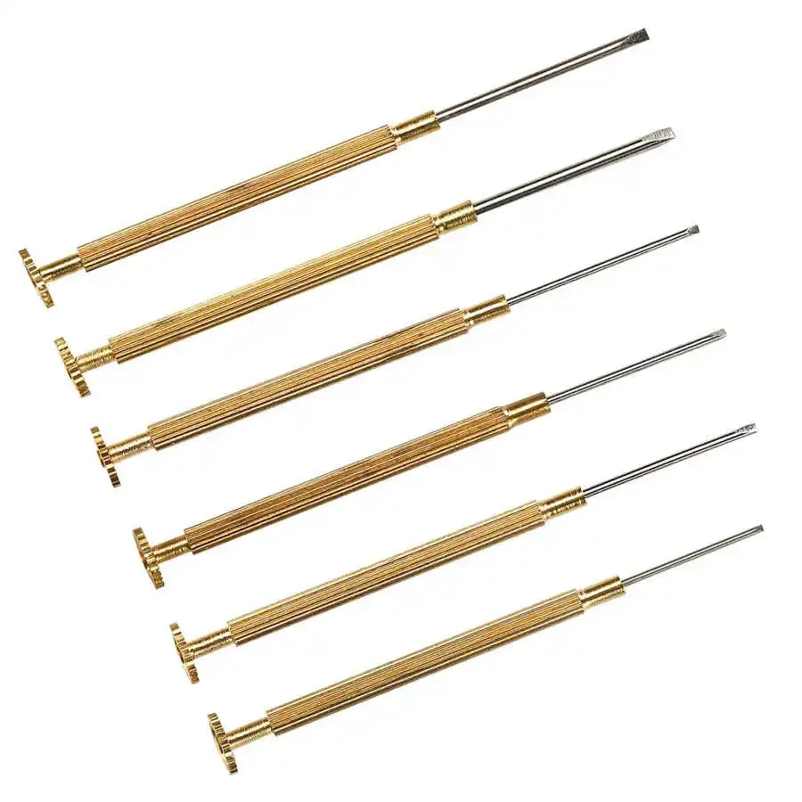 Metal Slotted Screwdriver for Rolex Watch Band Repair Tools 0.8 1.0 1.2 1.4 1.6 1.8mm Removal Install Screws Rod for Watchmaker