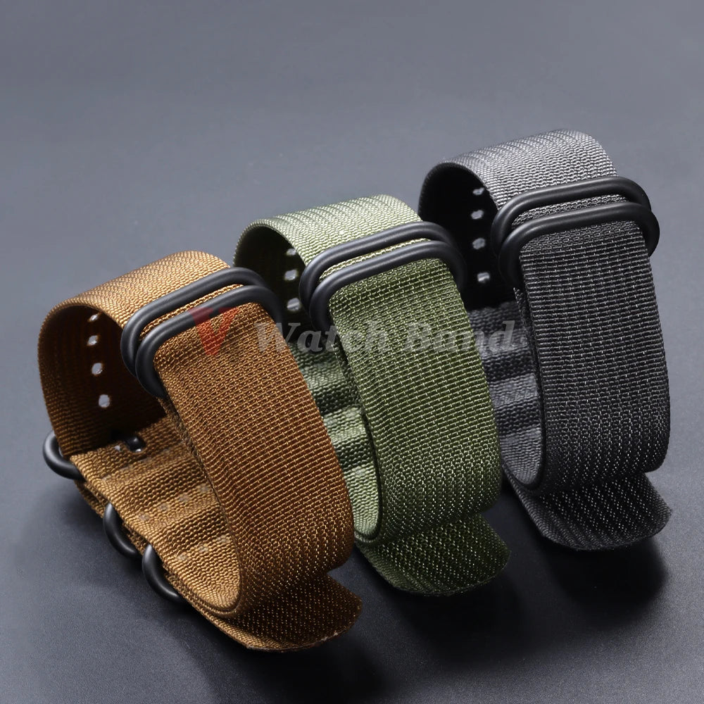 High Quality Durable Nylon Watch Band for Omega Strap for Seiko Military Casual Bands Replace Army Sport Bracelet 20mm 22mm 18mm
