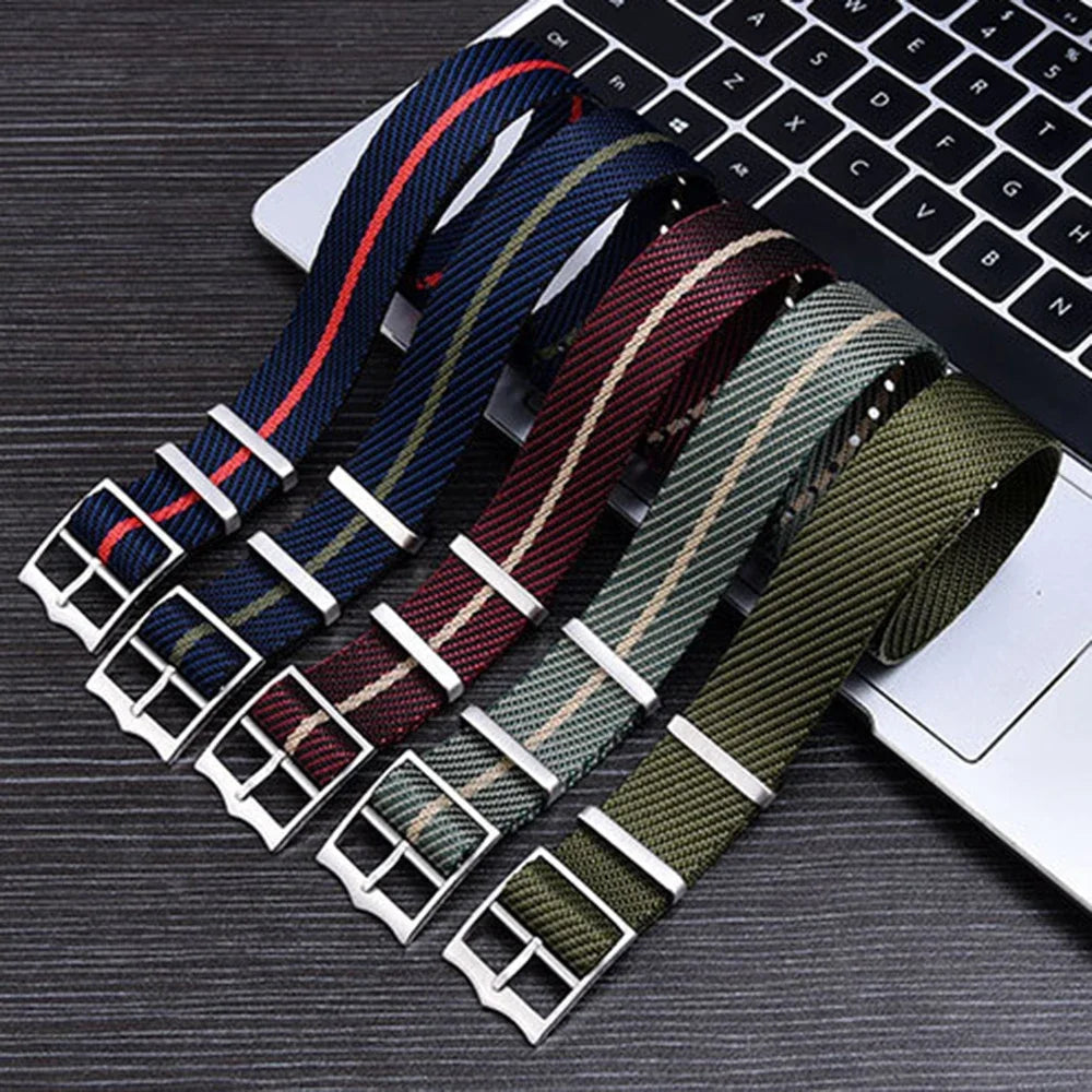 Premium Nylon Watch Band for Rolex for Tudor Army Military Strap for Seiko Fabric Canvas Bracelet Men Sport Wristband 20mm 22mm