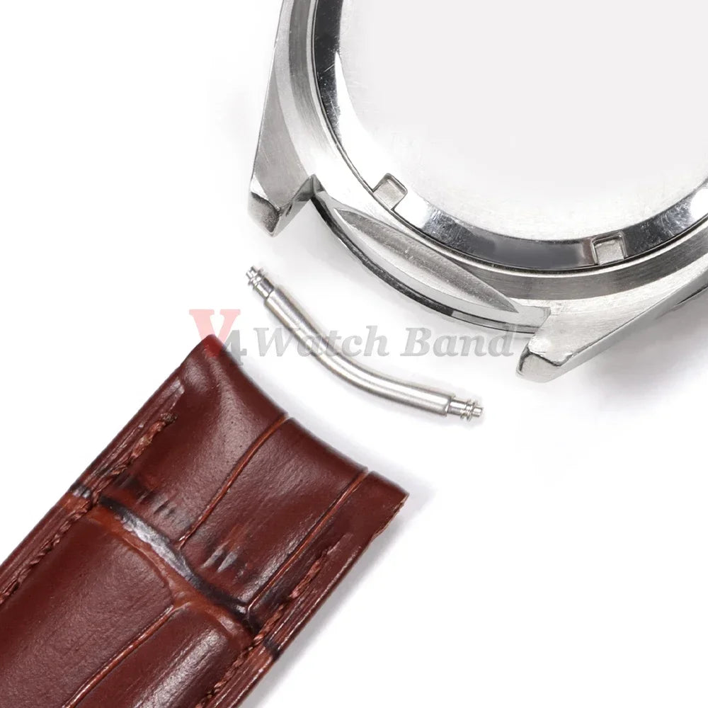 10pcs Curved End Spring Bar Dia 1.5mm 1.8mm Watch Strap Link Pins 18mm 20mm 22mm 24mm for Smart Watch Curved Band with Tool