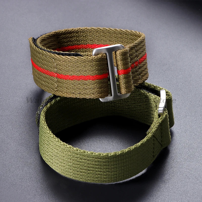 20mm 22mm Nylon Watch Strap for Tudor for Military Men's Sport Wrist Band for Seiko for Rolex Bracelet Replacement Canvas Bands