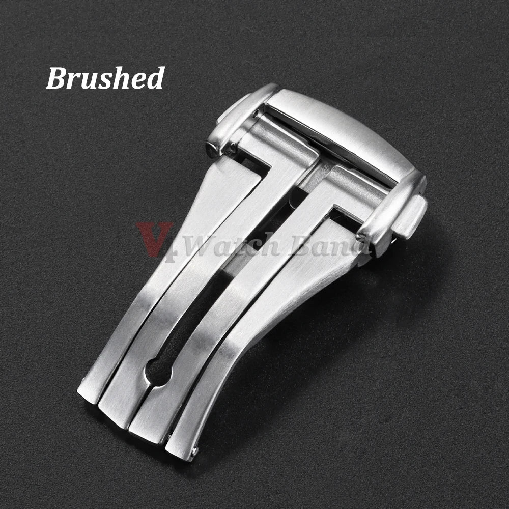 20mm Metal Watchband Buckle for OMEGA 18mm 16mm Steel Clasp for Leather Rubber Watchband Butterfly Button Folding Buckles