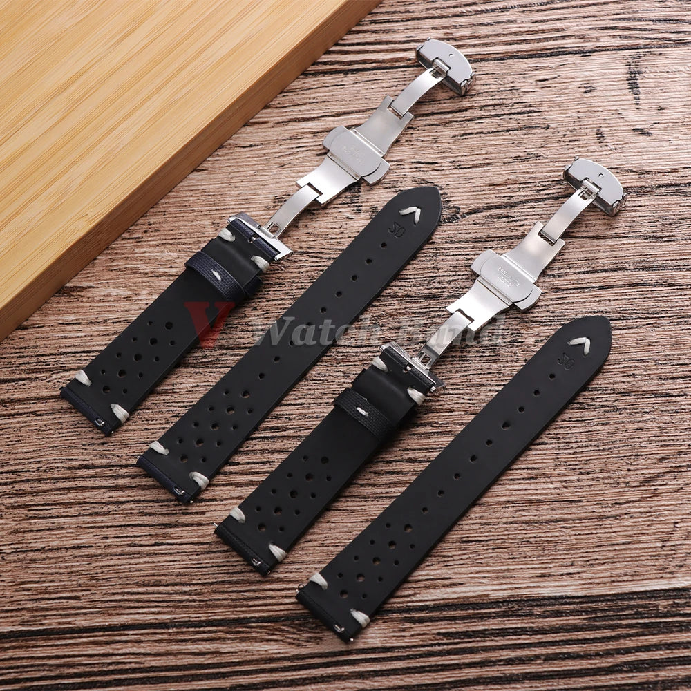 Quick Release Nylon Sailcloth Watch Strap 18mm 20mm 22mm Bracelet with Butterfly Buckle Band for Omega for Seiko Watchband