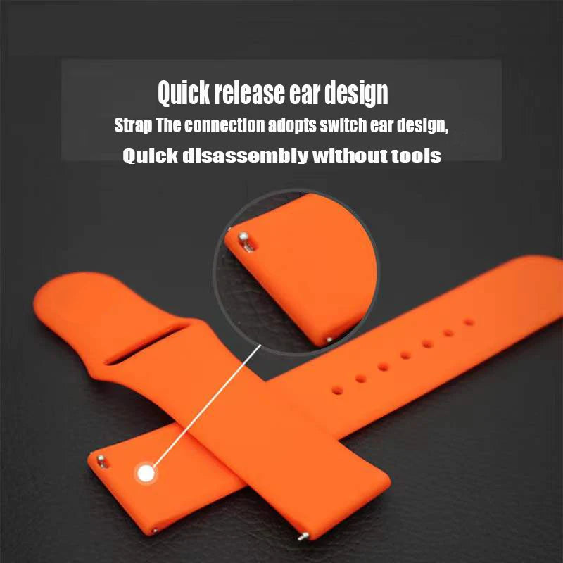 20MM 22MM Soft Silicone Strap for Huami Amazfit GTR GTS 4 3 2 Pro Mini 2E Xiaomi Watch Color 2 Smart Watch Band Sports Bracelet