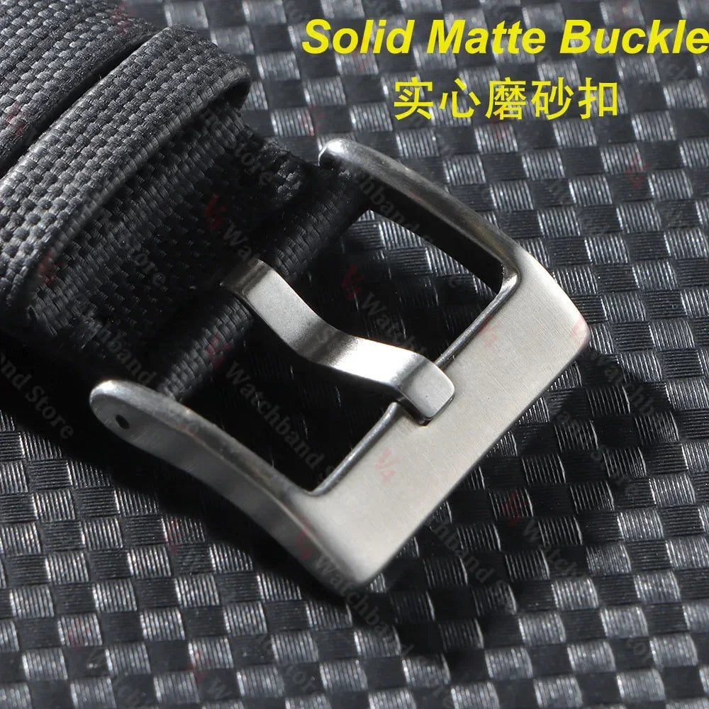 18mm 20mm 22mm Nylon Quick Release Waterproof Watch Bands Sailcloth Straps for Omega for Blancpain for Seiko Divers Men Women