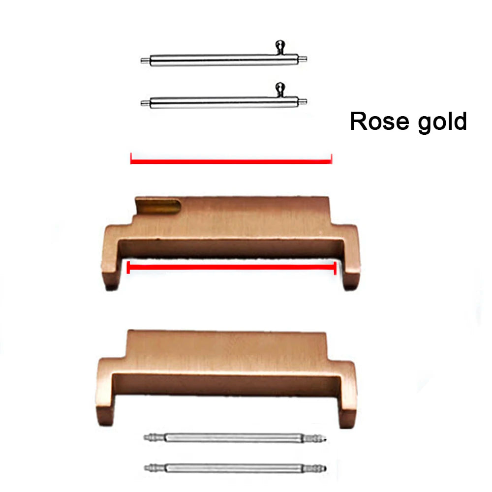 Watch Strap Adapter 20mm-22mm Spring Bars To Quick Release Pins Band Connectors for Samsung Galaxy Watch 3 Watchband Accessories