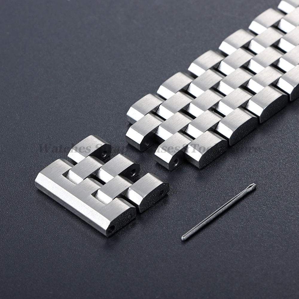 High Quality Solid Stainless Steel Strap 18 20mm 22mm 24mm 26mm Watch Band Flat Interface for Seiko for Citizen Luxury Wristband
