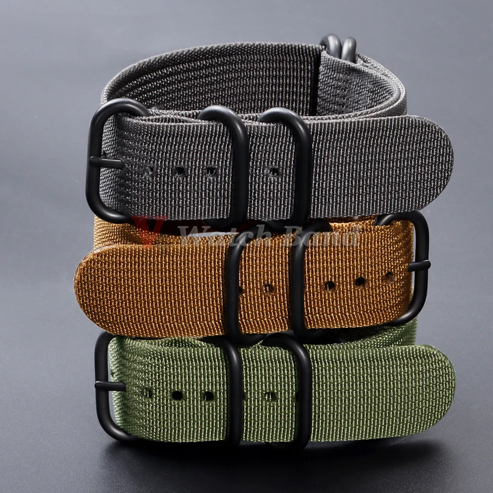 High Quality Durable Nylon Watch Band for Omega Strap for Seiko Military Casual Bands Replace Army Sport Bracelet 20mm 22mm 18mm