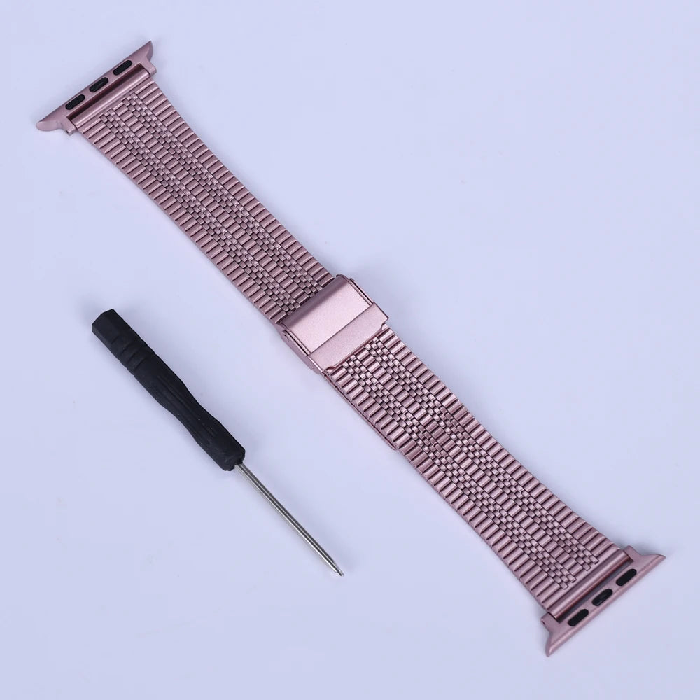 For Apple Watch 10 46mm Strap Stainless Steel Wristband Accessories Correa For Iwatch 10 9 8 Ultra 49mm 42/44/38mm Metal Band