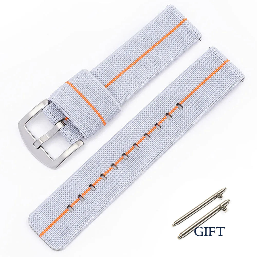 Elastic Strap for Seiko SKX007 Nylon Watch Band for Rolex for Tudor Military 18/20/22/24mm Wristband Military Quick Release Belt
