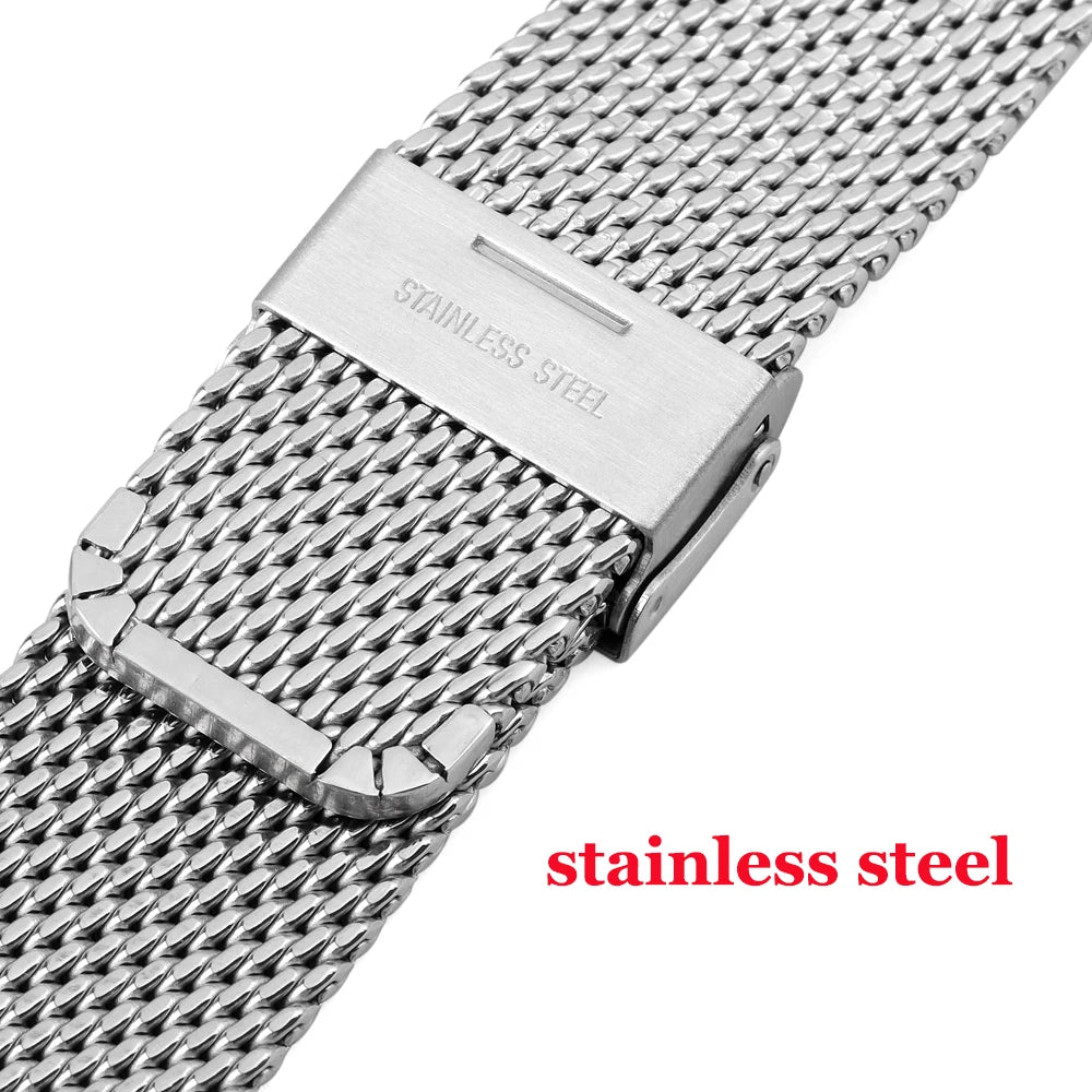 1.0 Mesh Milanese Strap for Seiko for Casio 2.5 Thickness Stainless Steel Watch Bracelet for DW for Omega Wristbelt18/20/22/24mm