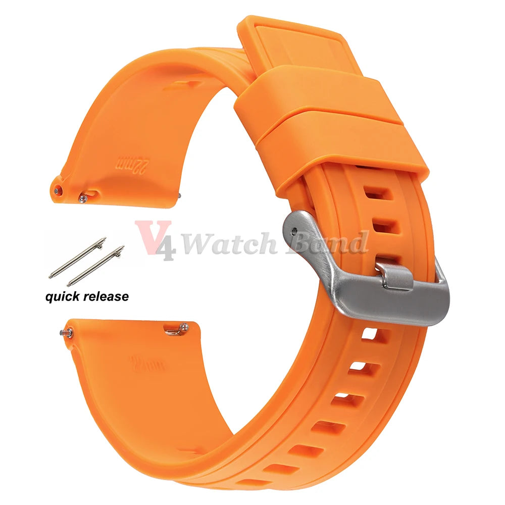 Quick Release Silicone Band for Samsung Galaxy Universal Watch Straps 20mm 22mm 18mm for Huawei Gt2 Gt3 Women&Men Accessories