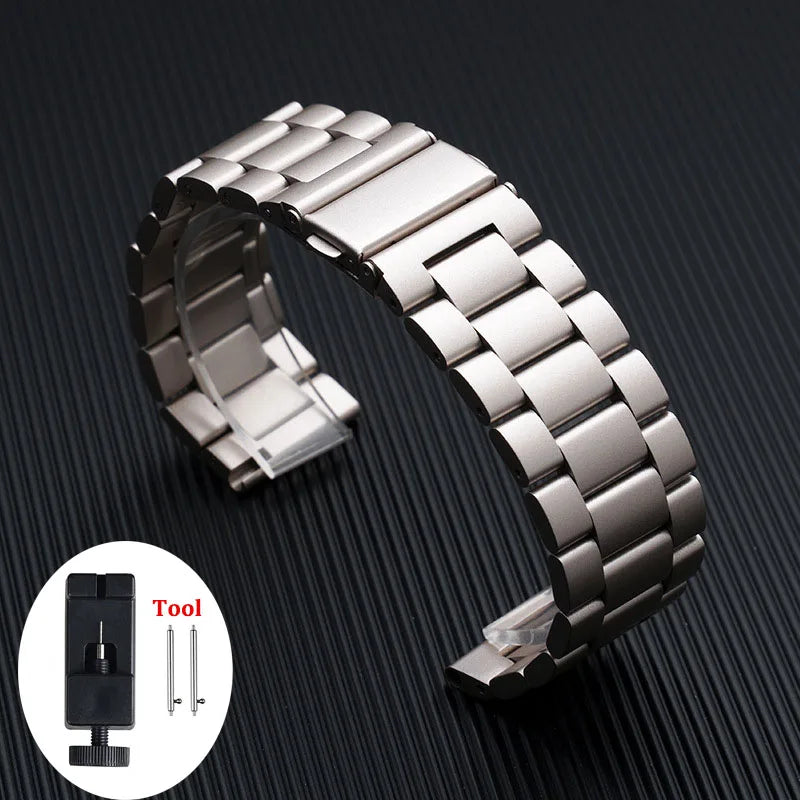 Stainless Steel watchband For Samsung Galaxy Watch3/4/5pro 45mm 40mm 44mm 46mm Bracelet For Amazfit Pace Stratos 3 2 2S GTR 47MM