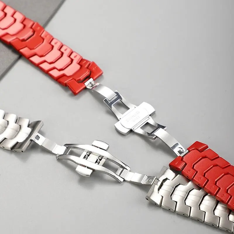 Metal Strap For Omega X Swatch Joint MoonSwatch Stainless Steel Business Bracelet For Amazfit GTS 3 4 4mini Wristband Accessory