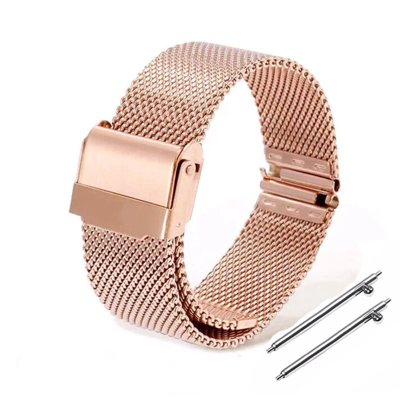 0.6MM Mesh Watch Strap for Seiko for DW Watch Steel Milanese Strap 12 13 14 15 16 17 18 19 20 21 22 24mm Men Women Watch Band