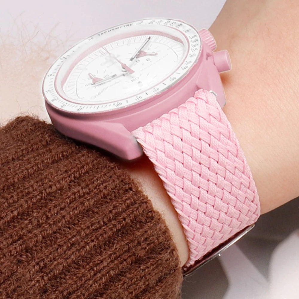 Fabric Woven Bracelet for Perlon14 16 18mm for Omega Seamaster007 20mm 22mm for Rolex for Tudor Watch Band Nylon Strap Wristband