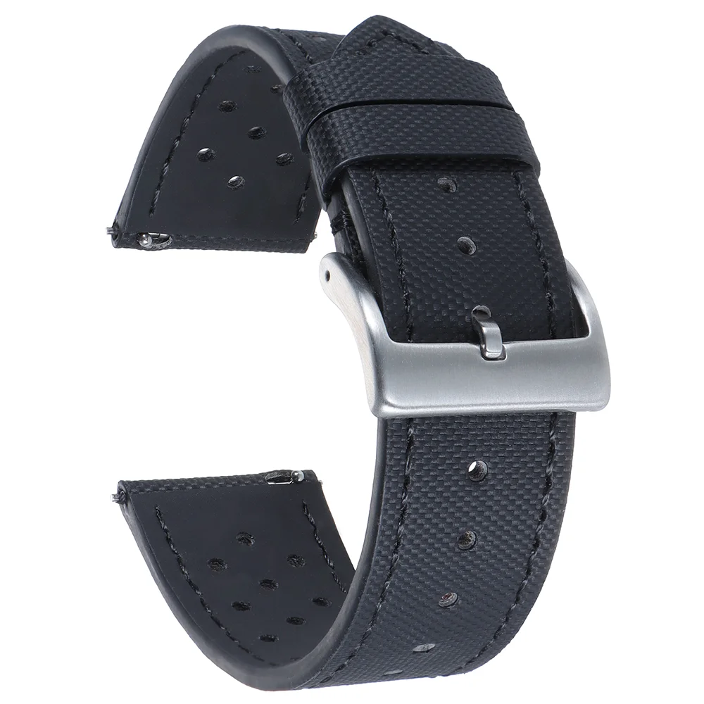 18/20/22mm Nylon Quick Release Waterproof Oxford Watchbands Sailcloth Straps for Omega for Blancpain for Seiko Watches Men Women