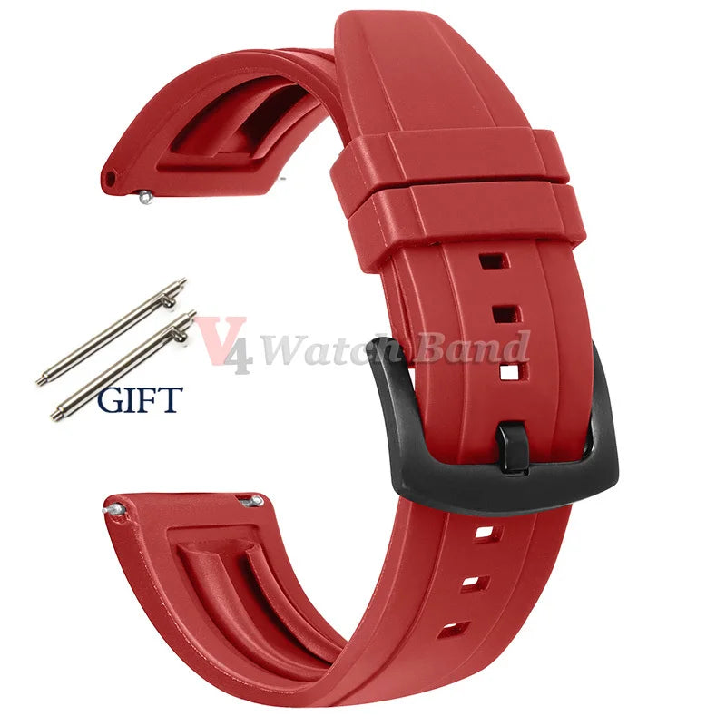 20mm 22mm 24mm Strap Silicone for Seiko Turtle Abalone Men Bracelet for Seiko 5 Skx Sports Rubber Wristband Quick Release Band