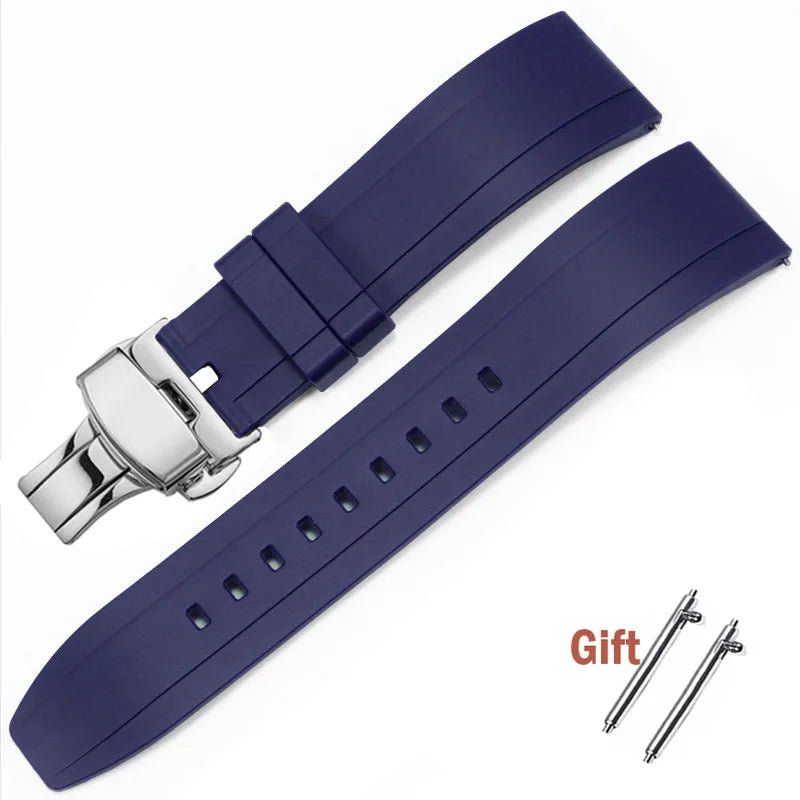 Quick Release Rubber Watch Strap for Omega Replace Bracelet for Tissot for Citizen for Seiko20mm 22mm 24mm Premium Silicone Band