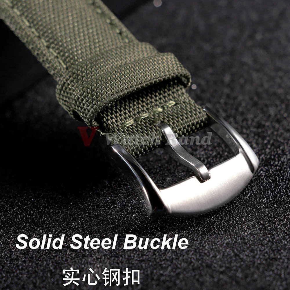20mm 22mm Nylon Watch Band for Seiko Army Military Canvas Woven Nylon Strap Quick Release Wristband Men's Sport Watch Bands