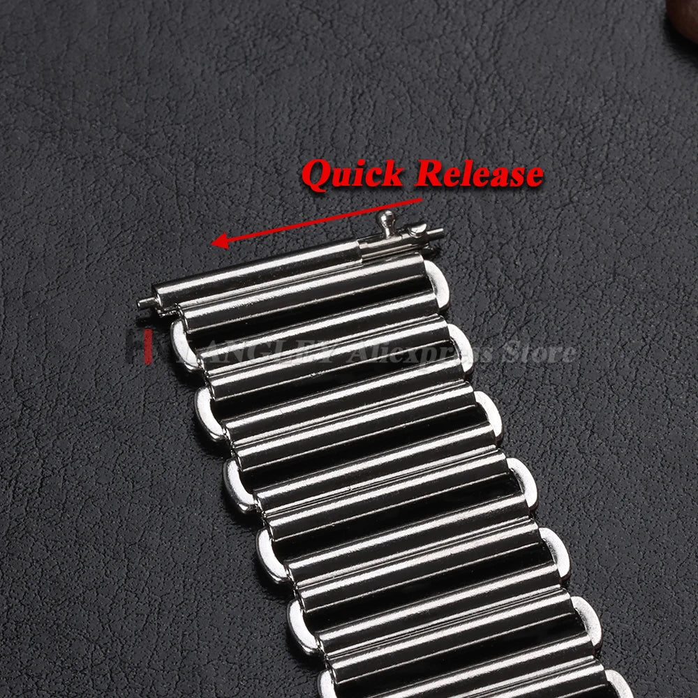 18mm 20mm 22mm Quick Release High Quality Stainless Steel Watch Strap for Huawei WatchGT4/GT5 Universal Men Bracelet Accessories
