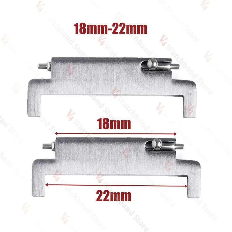 1 Pair Watch Strap Adapter 18mm To 20mm 22mm,20mm To 18/20/22mm,22mm To 22mm Quick Release Pins Connectors Watchband Accessories