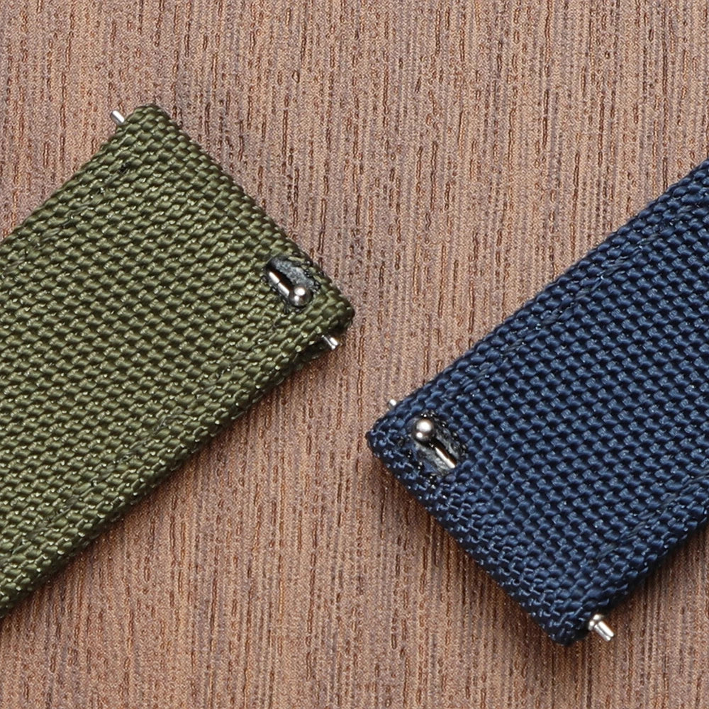 Quick Release Nylon Sailcloth Watch Strap 18mm 19mm 20mm 21mm 22mm 24mm Butterfly Buckle Band For Omega For Seiko Watchband