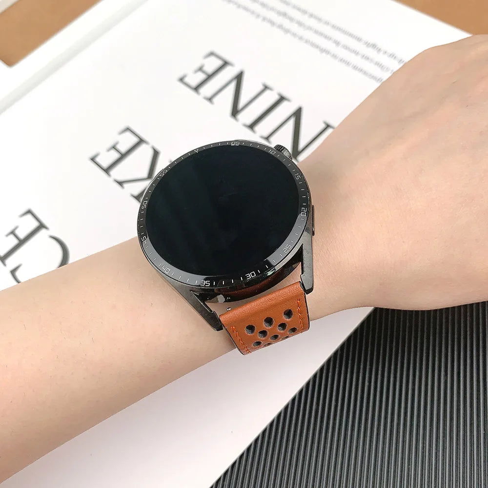 Breathable Strap For Galaxy Watch 7 6 5 40/44mm Band For MoonSwatch Garmin Vivoactive5 Amazfit Active2 Magnetic Bracelet 20/22mm