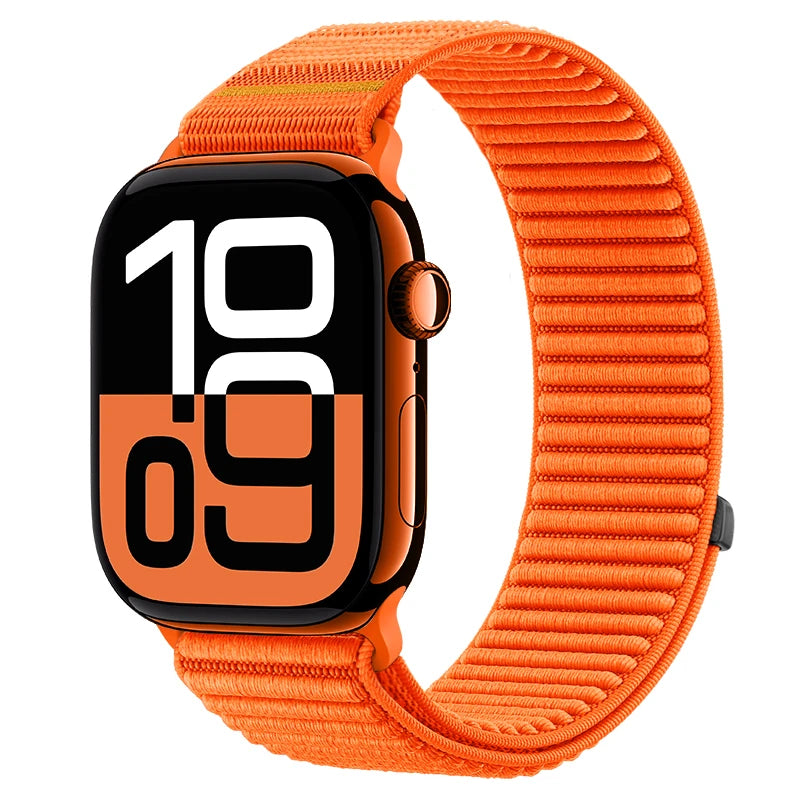 Sport Band For Apple Watch 11 10 42mm 46mm Ultra 3 49mm Nylon Loop Strap For Iwatch SE 3 40 44mm 9 2 8 7 38/41mm 45mm Watchand