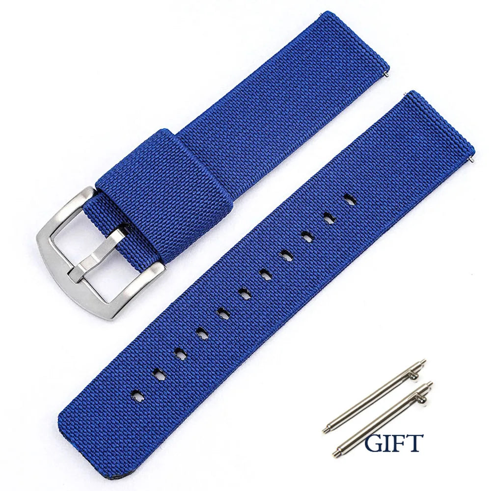 Elastic Strap for Seiko SKX007 Nylon Watch Band for Rolex for Tudor Military 18/20/22/24mm Wristband Military Quick Release Belt