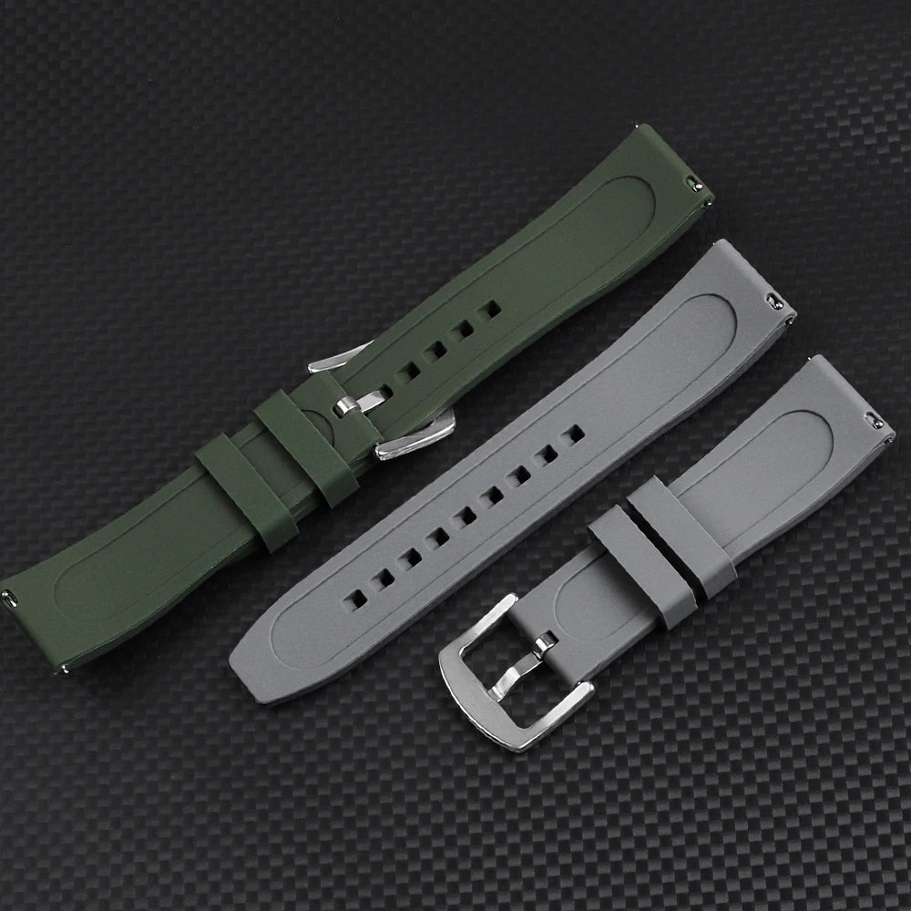 Universal Watrproof Rubber Strap for Rolex 20mm 22mm for Armani for Omega Wristbelt Sport Silicone Watch Band for Seiko Bracelet