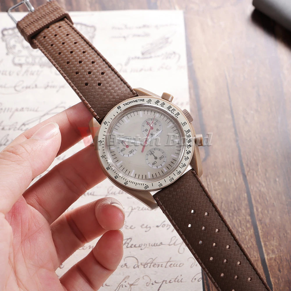 Premium Grade Tropical Rubber Watch Strap 20mm 22mm for Seiko SRP7J1 Watch Bands Diving Waterproof Strap Flat Universal Bands