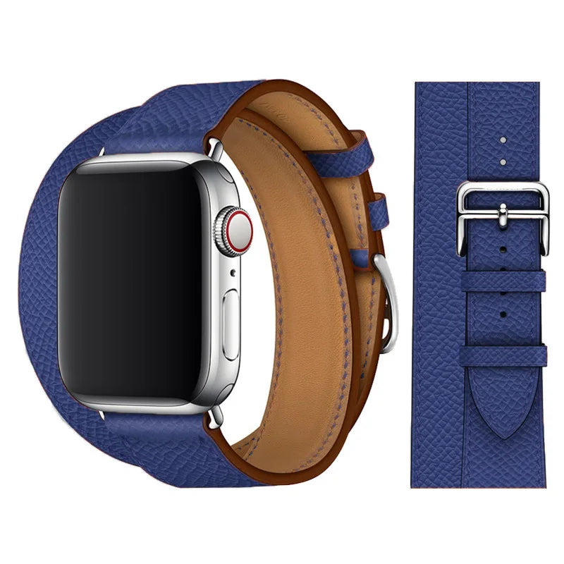 Vintage Leather Strap For Apple watch band 44mm 49mm 45mm 42mm 46mm 40mm correa bracelet iWatch series 7 8 6 SE ultra Watchband