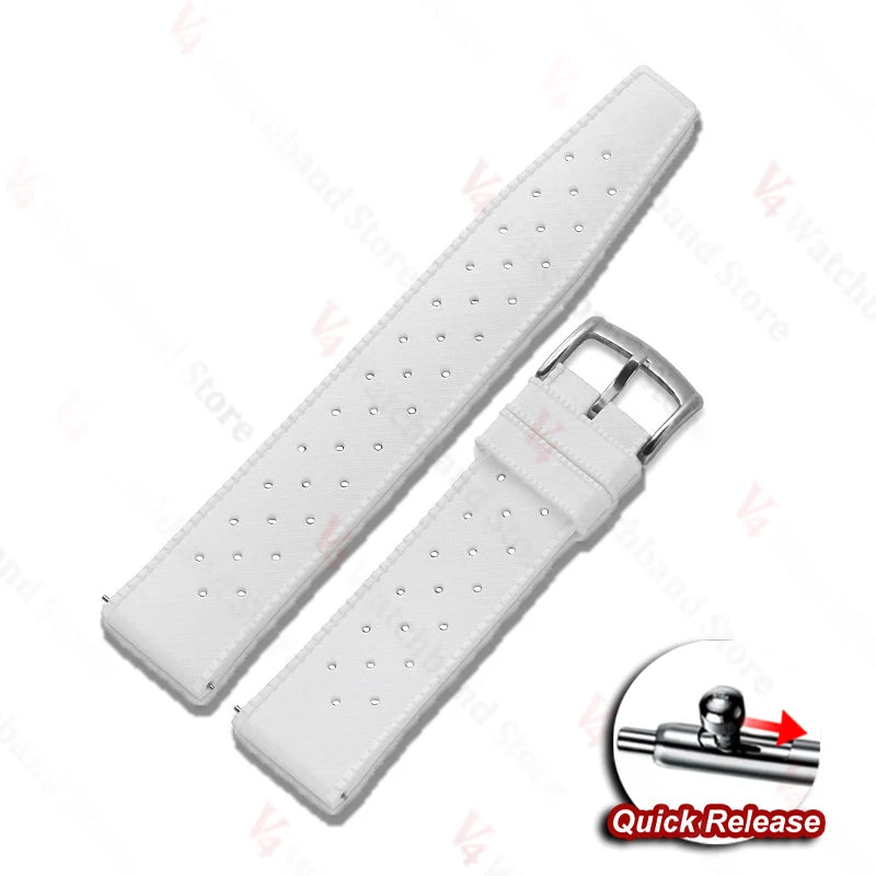 For Fossil for Seiko Bands 18/20/22mm Premium Grade Tropical Rubber Watch Strap for Oris for Omega for S-eiko SKX007 Watch Bands