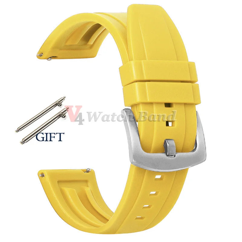 20mm 22mm 24mm Strap Silicone for Seiko Turtle Abalone Men Bracelet for Seiko 5 Skx Sports Rubber Wristband Quick Release Band