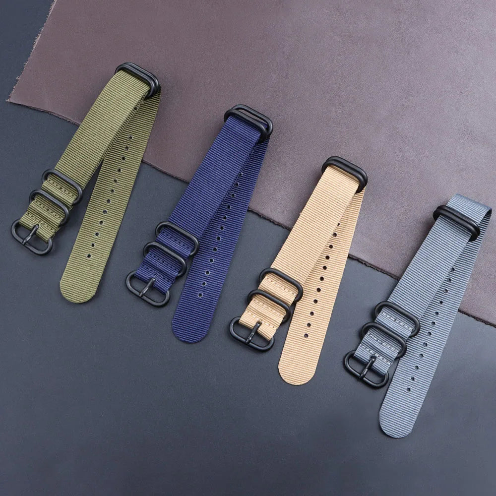 18mm 20mm 22mm Strap for Seiko High Quality Nylon Watch Band Army Sport Bracelet Replacement for Omega Military Casual Watchband