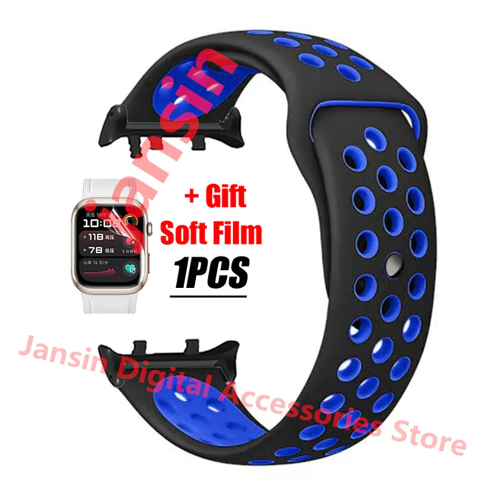 For Huawei Watch D2 Correa Silicone Bracelet Screen Protector Accessories Band For Huawei Watch D2 Replaceable Sport Strap