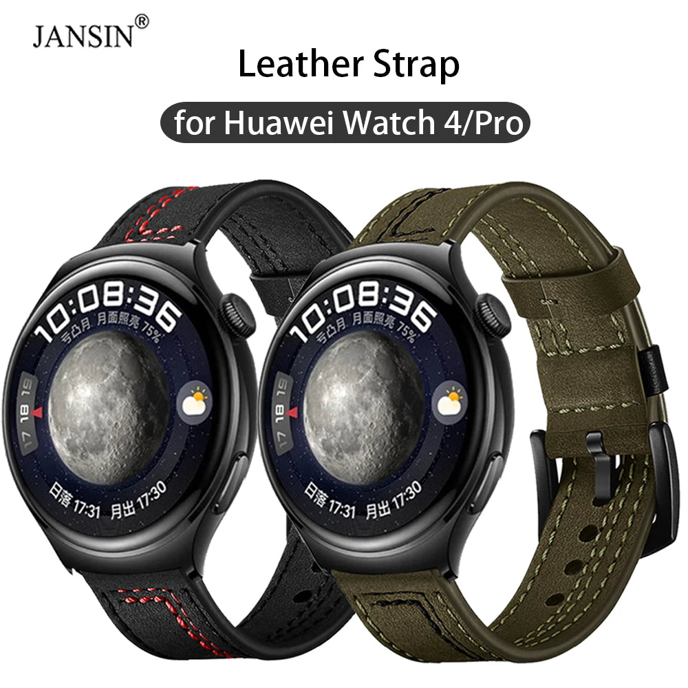 Leather Strap for Huawei Watch 4 Pro Band Wristband for Huawei Watch 4 Pro Strap WatchBand Correa Replacement Accessories