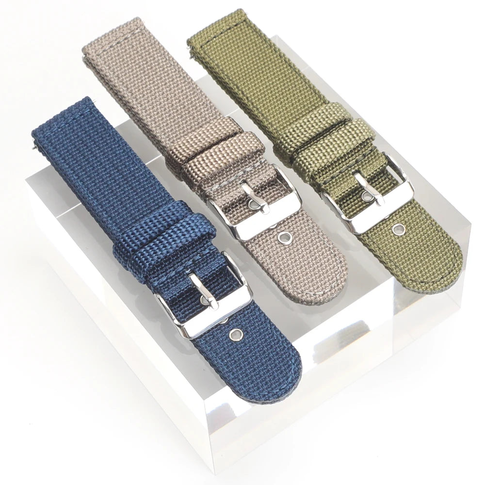 18mm 20mm 22mm 24mm Nylon Watch Strap for Seiko Band Military Sport Comfortable Wristband for Omega Bracelet