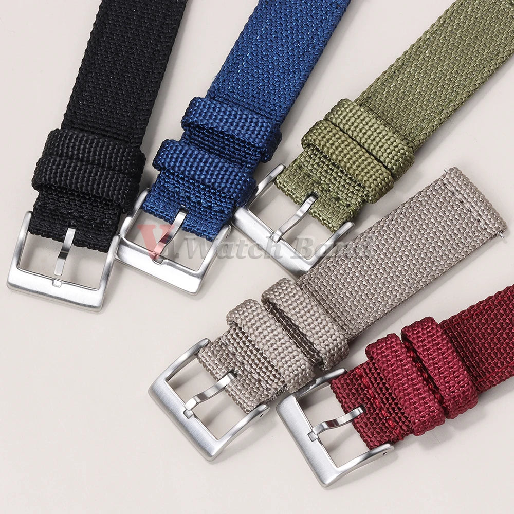 Quick Release Nylon Strap 20 22mm for Tudor for Omega Watch Band Woven Canvas Fabric Band for Seiko Men Military Sport Bracelet