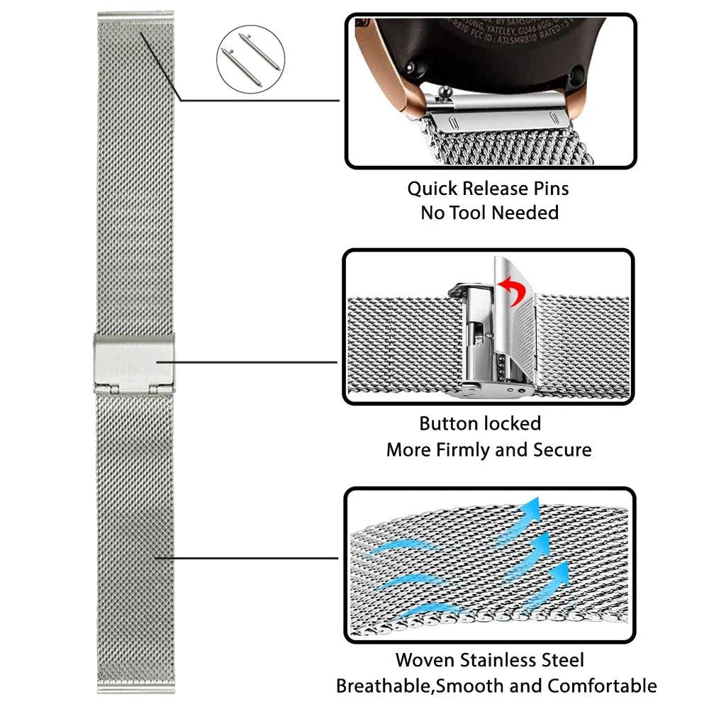 Metal Band For Omega X Swatch Joint MoonSwatch Strap 20mm Stainless Steel Bracelet Business Wristband Replacement Accessories