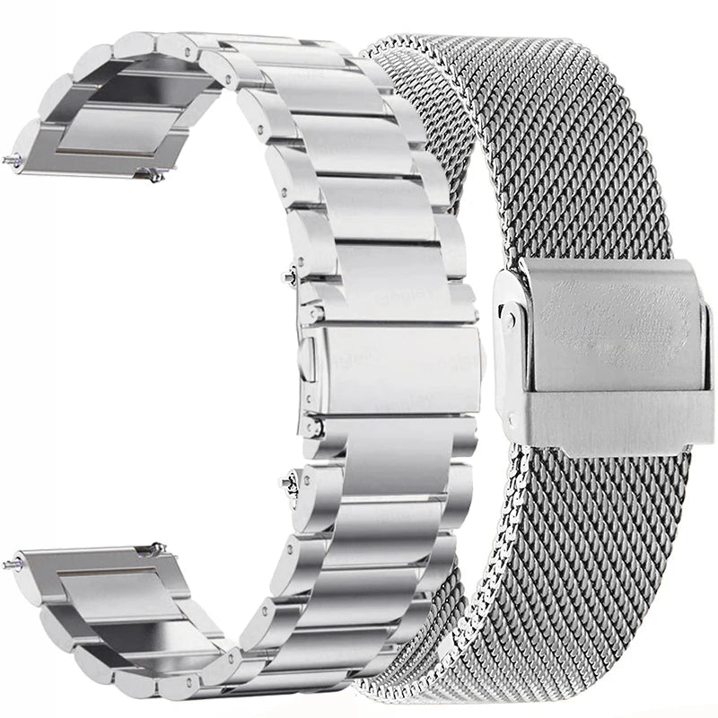 Stainless Strap for Samsung Galaxy Watch 3/4/5/6 Wristband Metal Bracelet for Huawei Watch GT2 Pro GT 2 46mm Smart Band Bracelet
