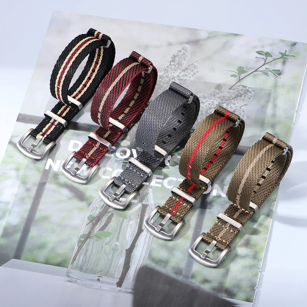 Premium Nylon Watch Band 18mm 20mm 22mm for Omega 007 for Tudor Watch Strap for Seiko Fabric Military Bracelet Men's Sport Belts